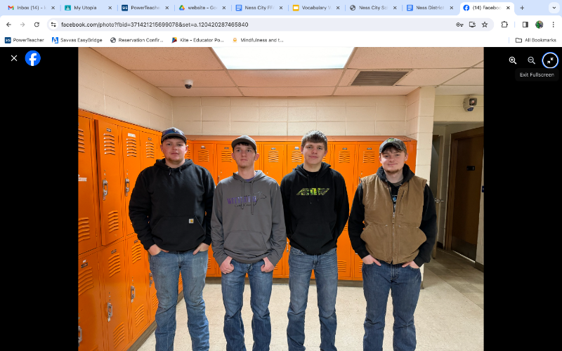 Ness City Schools Ag Tech Management Team with impressive showing